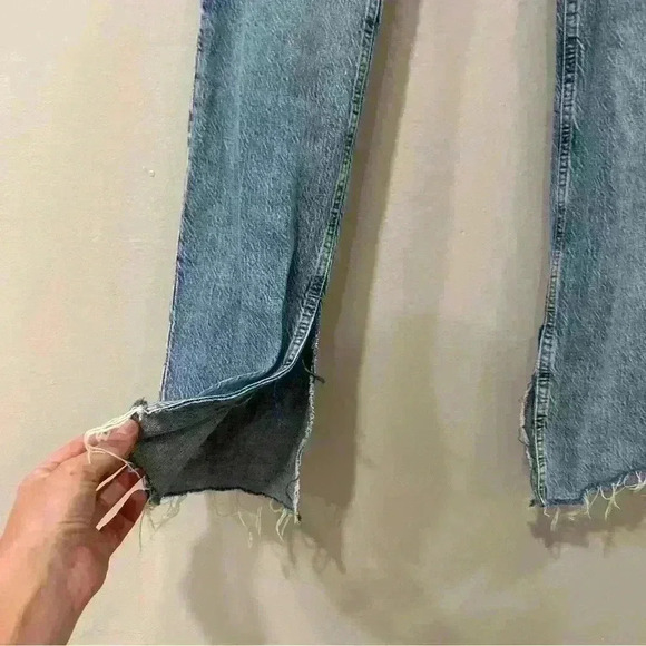 Zara High Rise Slim Bootcut Slit Leg Blogger Fav Jeans Women’s Size 4 - Picture 2 of 8